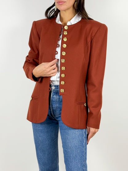 Blazer vintage anni '80 Luisa Spagnoli in lana vergine