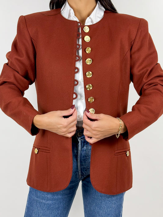 Blazer vintage anni '80 Luisa Spagnoli in lana vergine