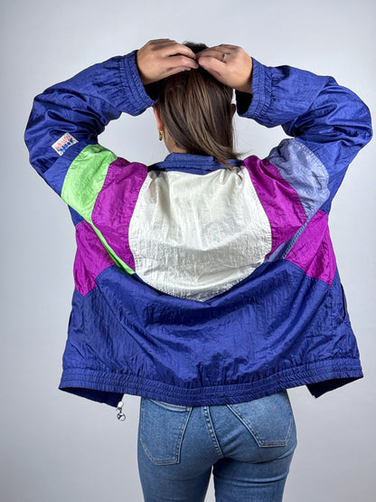 Felpa Vintage Diadora Anni 90 Viola Unisex