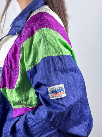 Felpa Vintage Diadora Anni 90 Viola Unisex