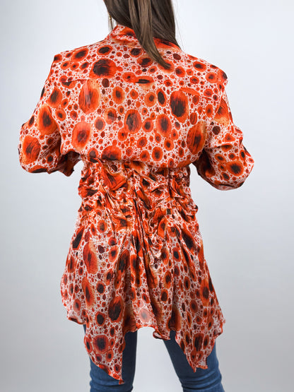 Camicia Jean Paul Gaultier Vintage Seta con Rouches - Made in Italy