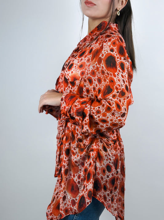 Camicia Jean Paul Gaultier Vintage Seta con Rouches - Made in Italy