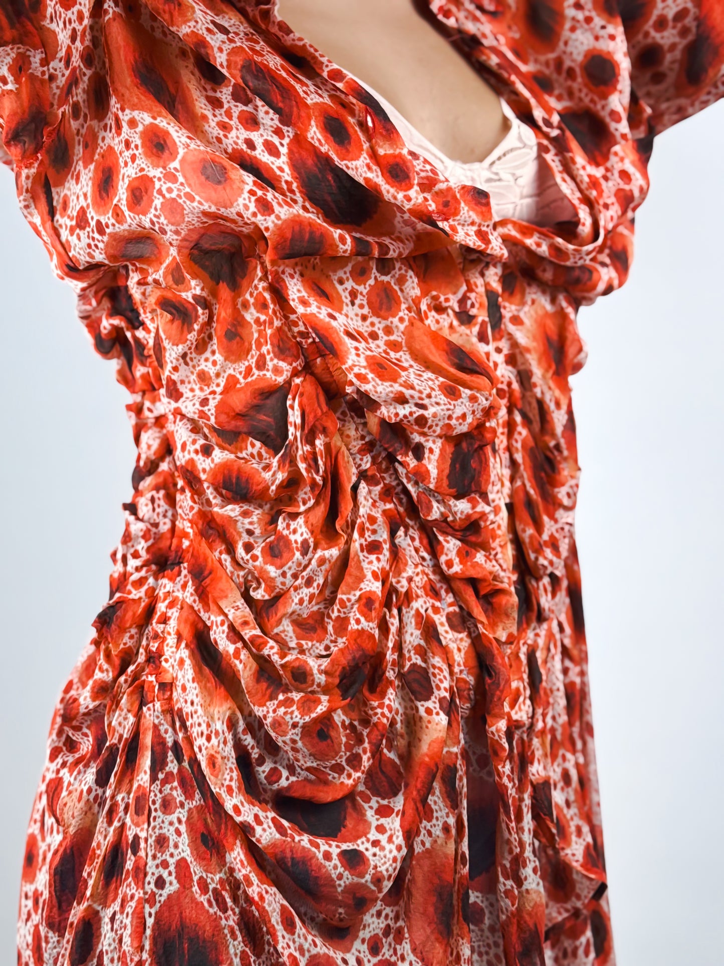 Camicia Jean Paul Gaultier Vintage Seta con Rouches - Made in Italy