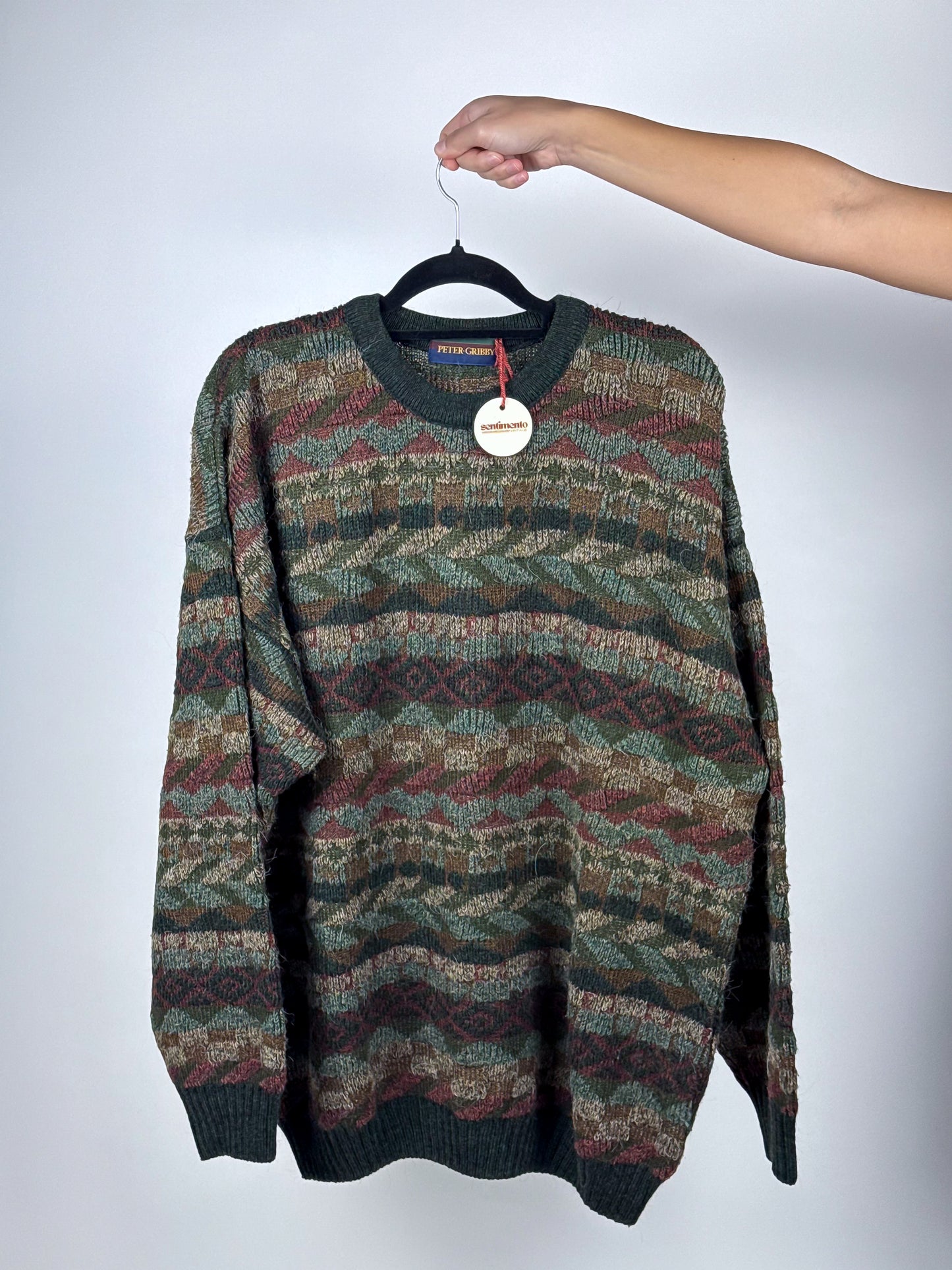 Maglione Vintage Anni '90 Unisex Lana Made in Italy