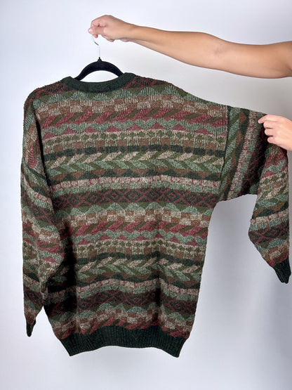 Maglione Vintage Anni '90 Unisex Lana Made in Italy