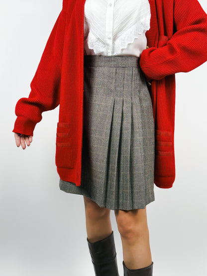 CARDIGAN ROSSO PURA LANA