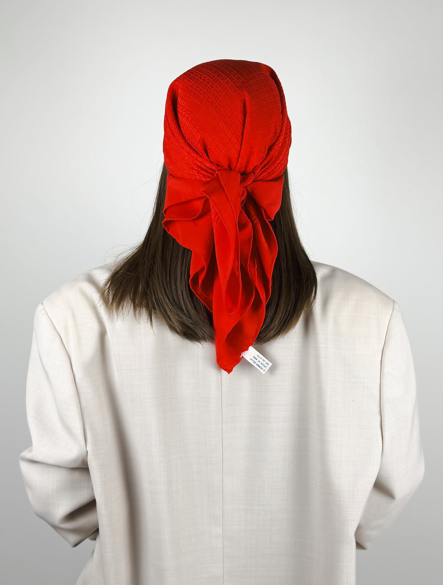 foulard rosso vintage 