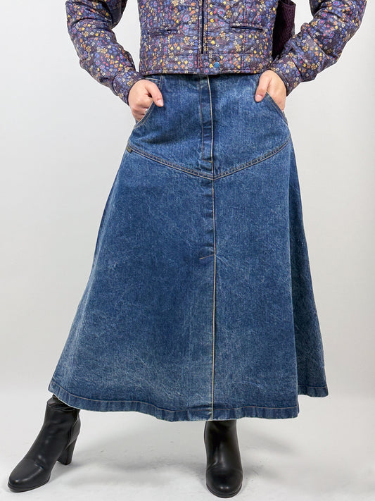 GONNA DI JEANS LUNGA Y2K