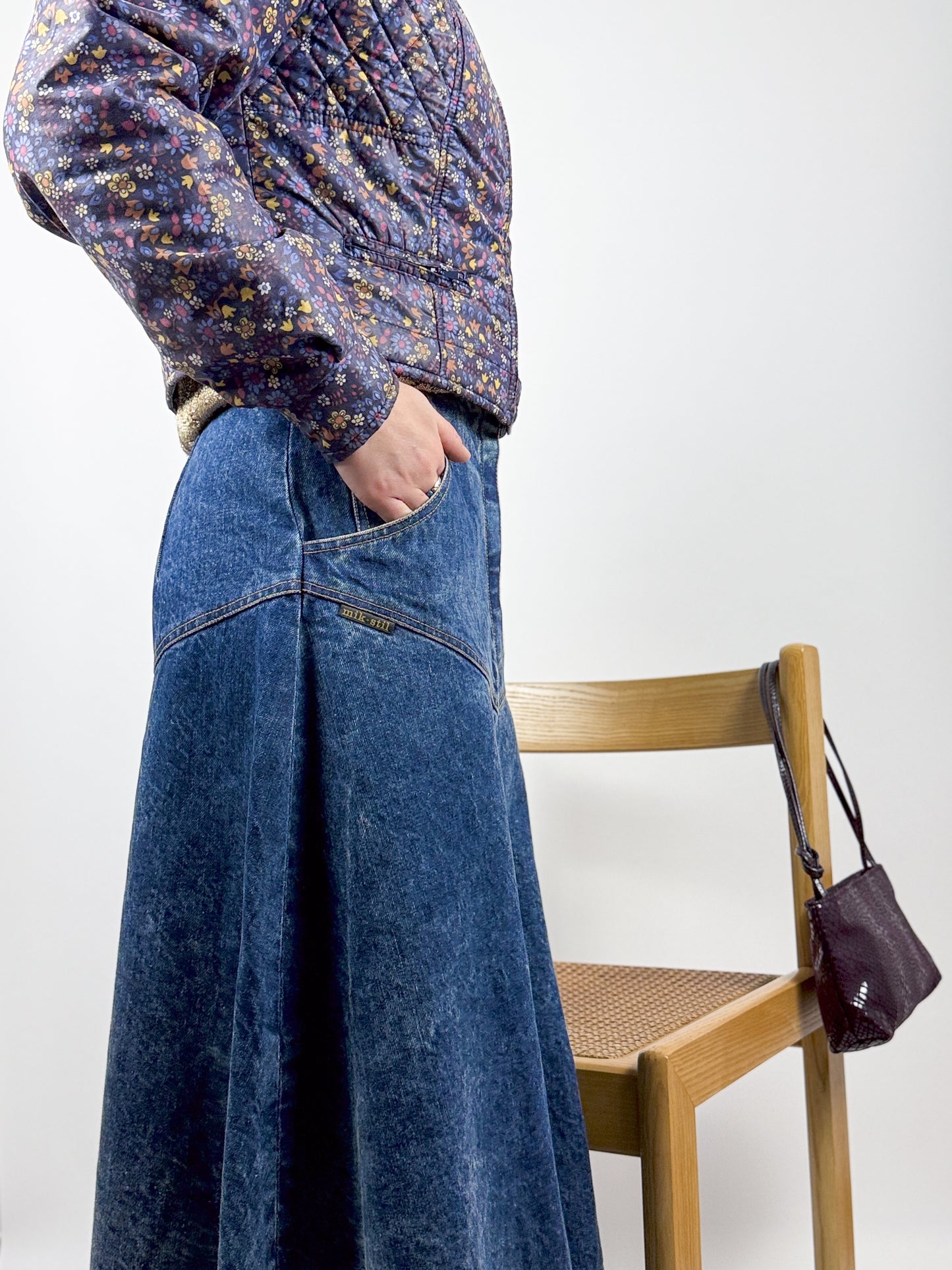 GONNA DI JEANS LUNGA Y2K