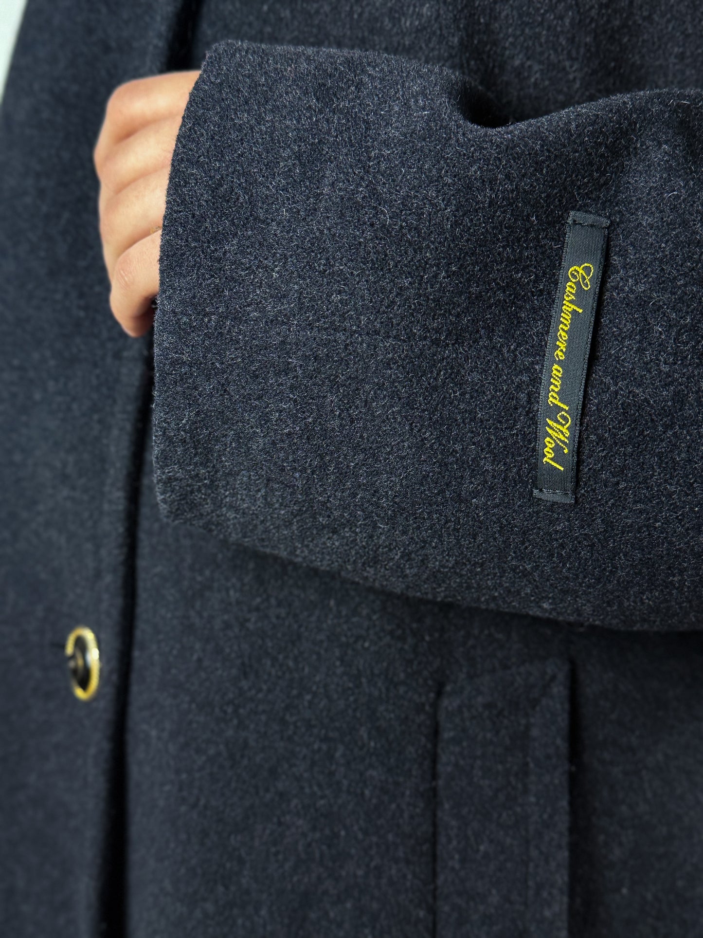 Cappotto Vintage Donna in Lana e Cashmere Grigio - Made in Italy