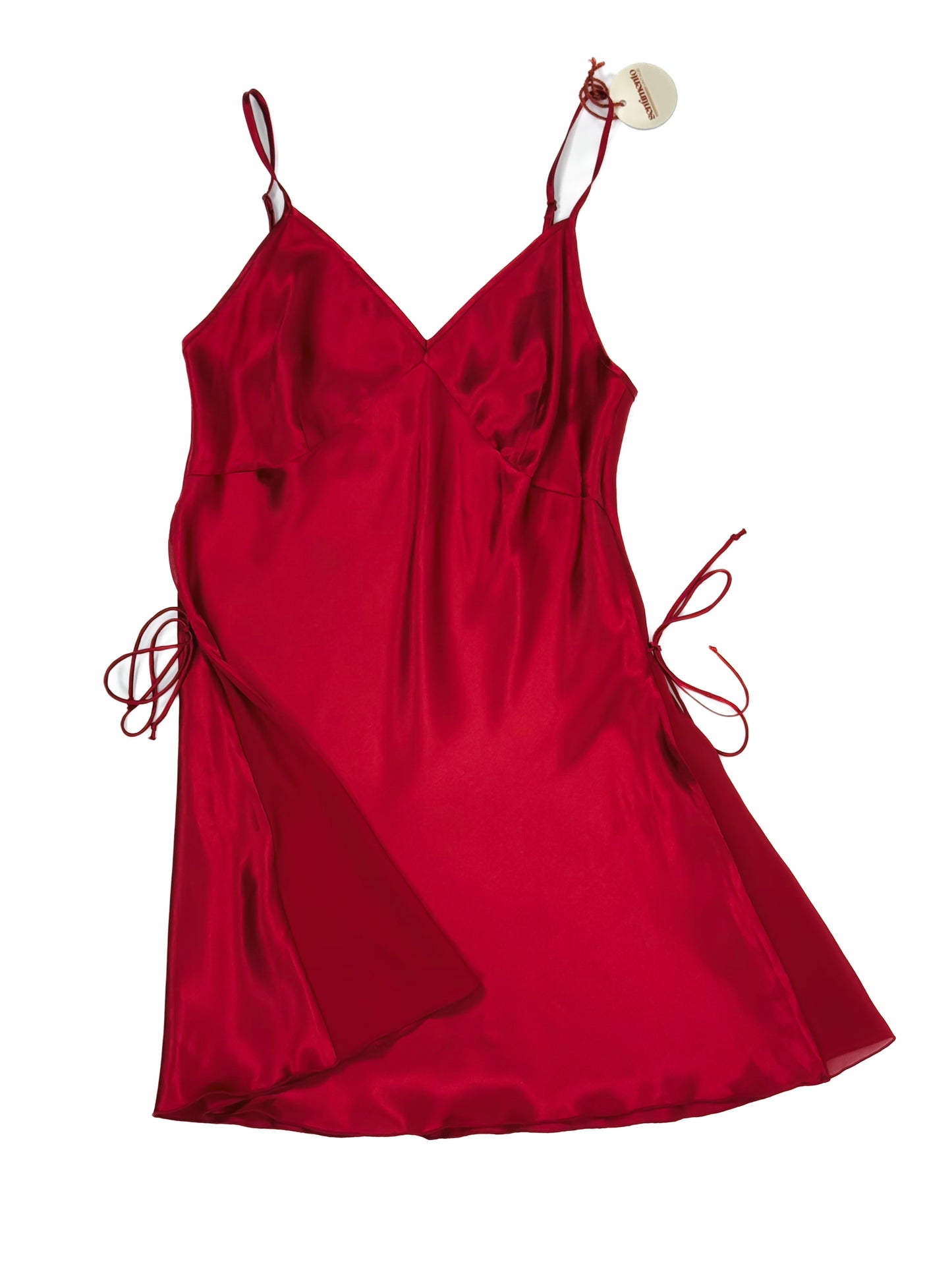 SOTTOVESTE IN RASO ROSSO