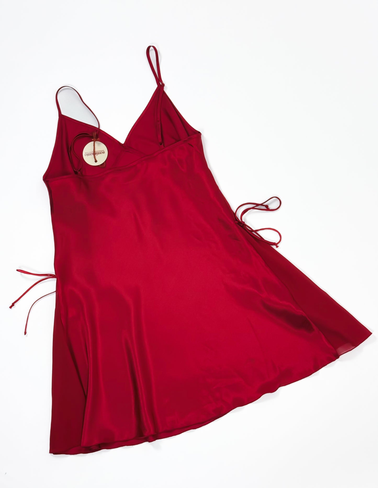 SOTTOVESTE IN RASO ROSSO