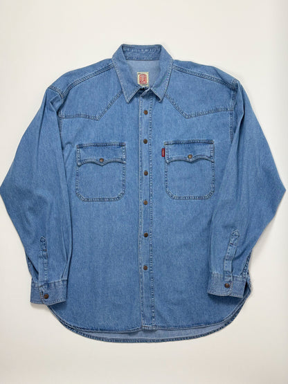 CASUCCI LIGHT WASH JEANS SHIRT