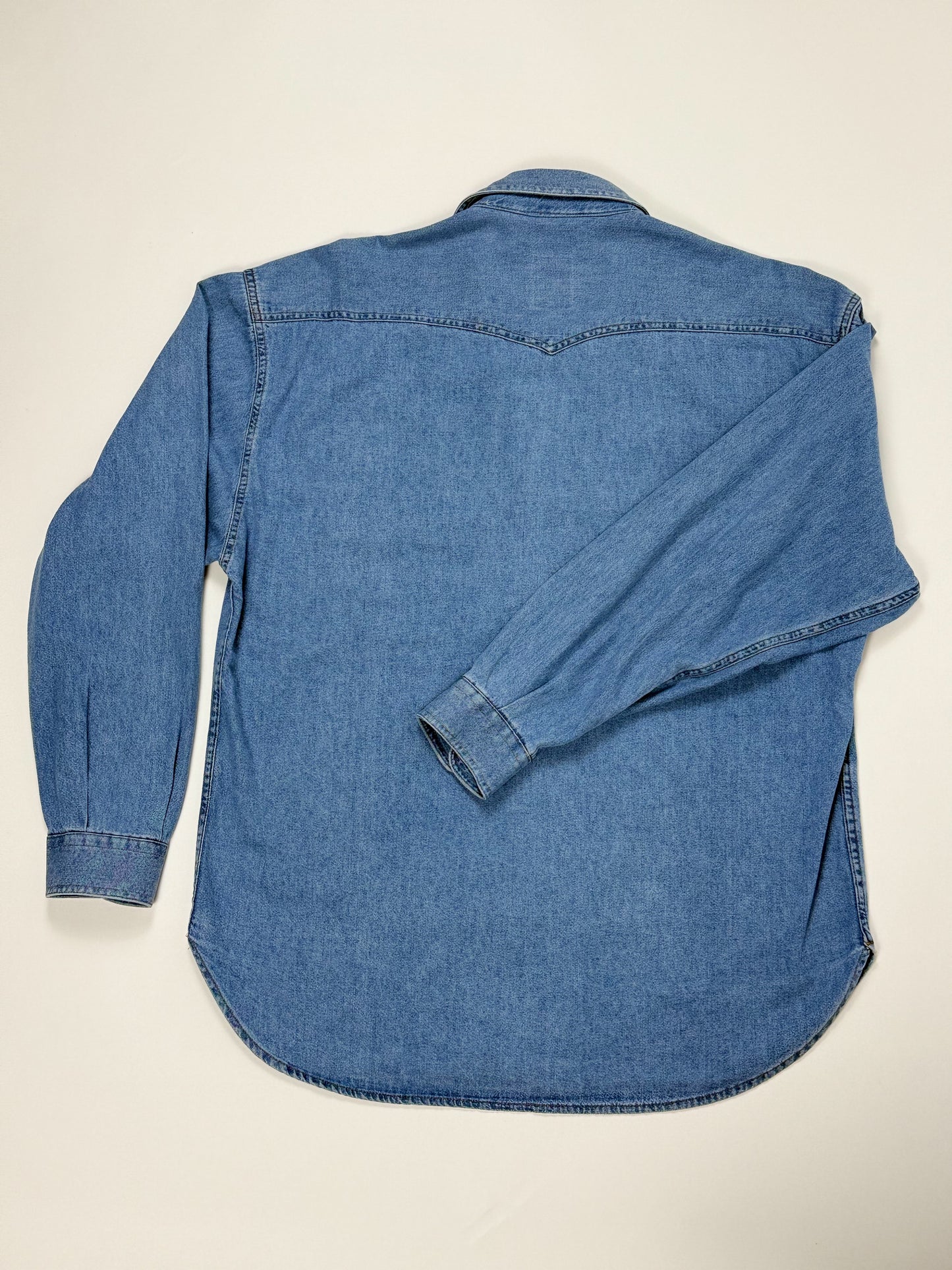 CASUCCI LIGHT WASH JEANS SHIRT