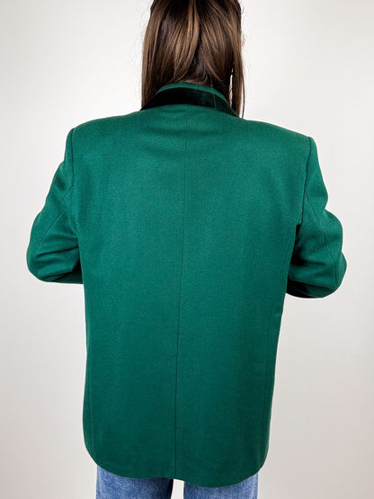 BLAZER IN LANA VERDE ANNI '80
