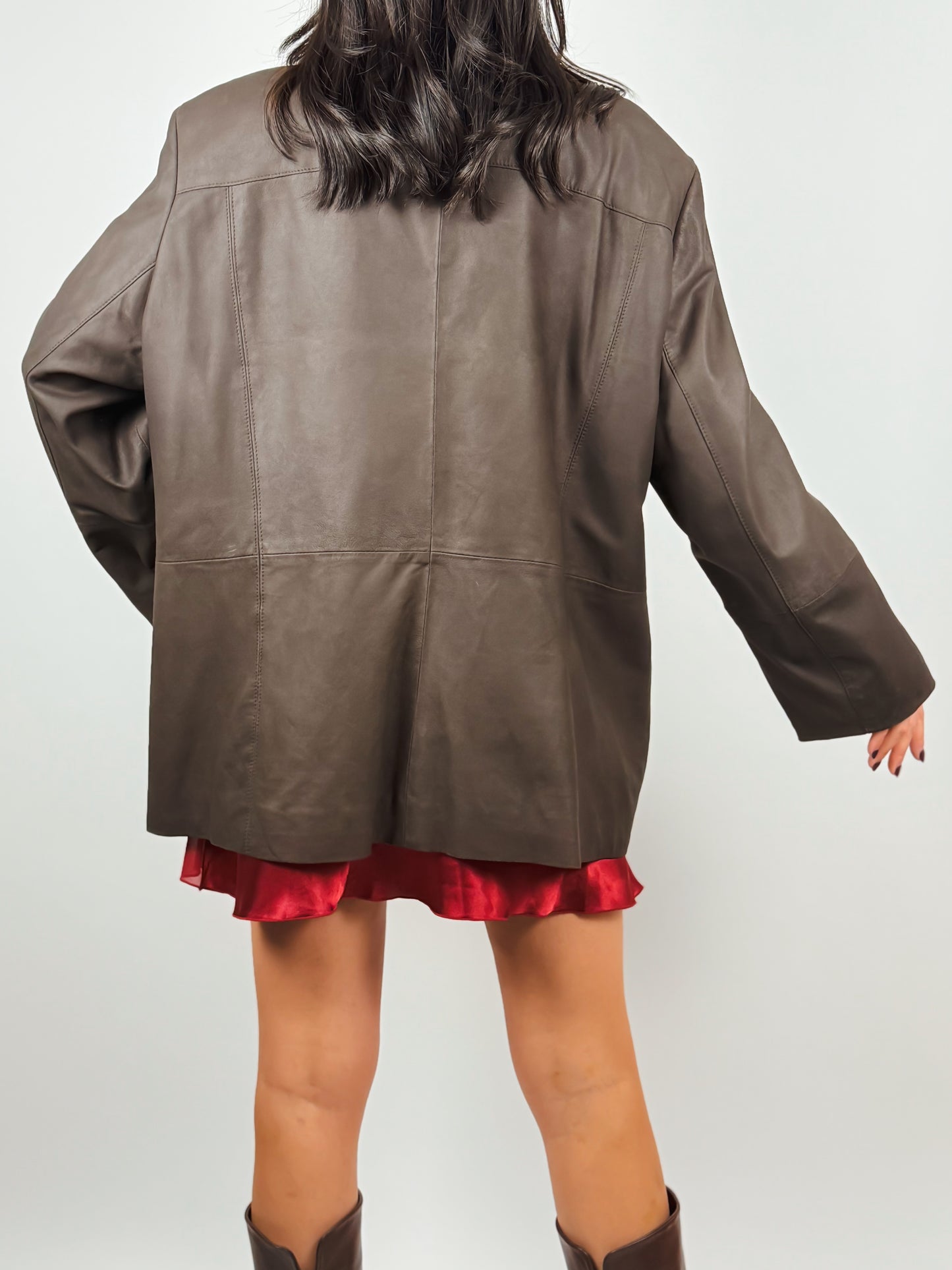 BROWN NAPPA JACKET