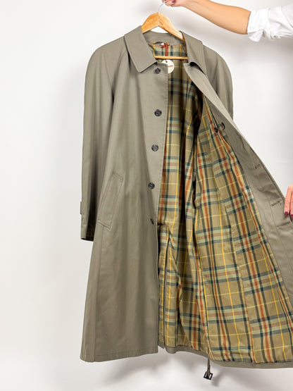 Trench vintage lungo in cotone