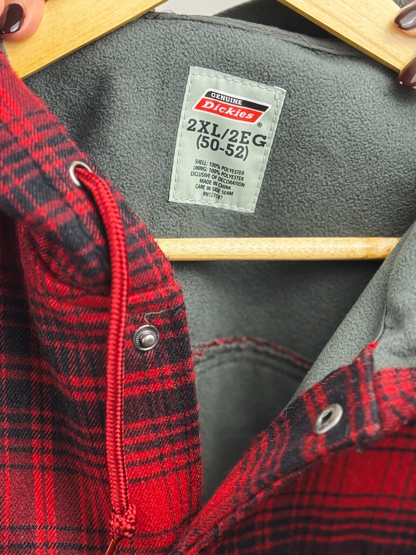 Giaccone Dickies Vintage Flanella a Quadri con Cappuccio