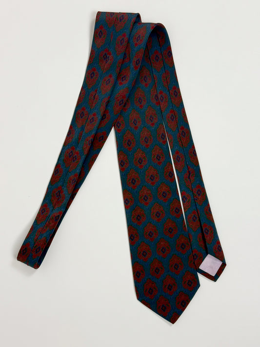 Cravatta Vintage Yves Saint Laurent Paris - Seta Made in Italy Fantasia Multicolore