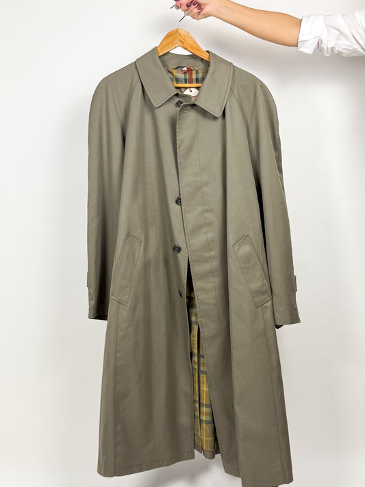 Trench vintage lungo in cotone
