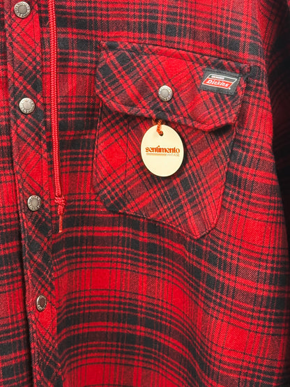 Giaccone Dickies Vintage Flanella a Quadri con Cappuccio