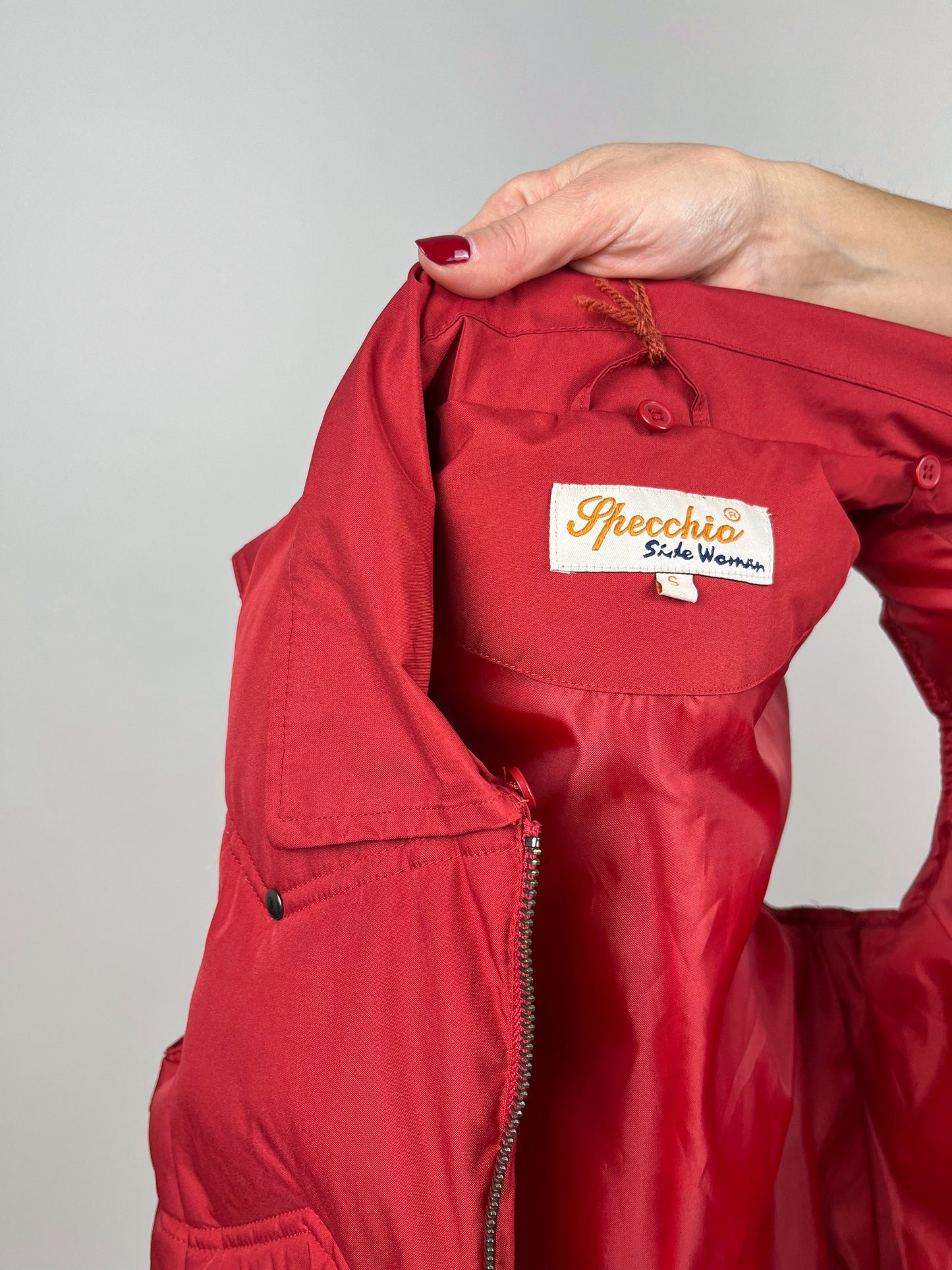 Smanicato imbottito rosso vintage Y2K