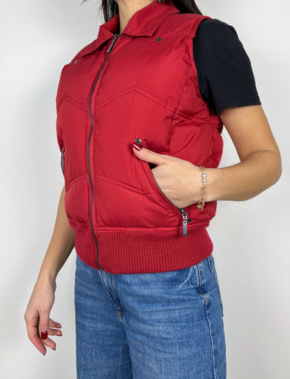 Smanicato imbottito rosso vintage Y2K