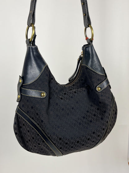 Coccinelle Vintage – Borsa a spalla in tessuto monogram