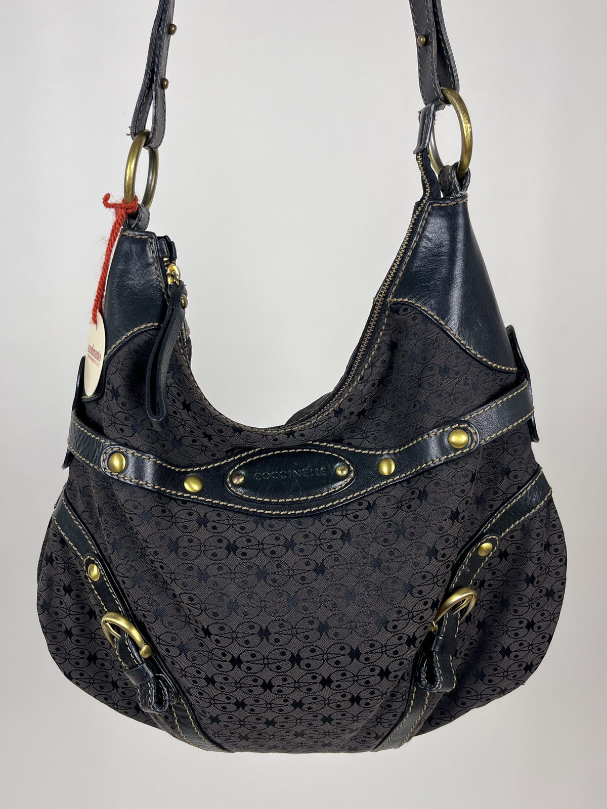 Coccinelle Vintage – Borsa a spalla in tessuto monogram