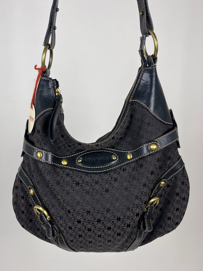 Coccinelle Vintage – Borsa a spalla in tessuto monogram