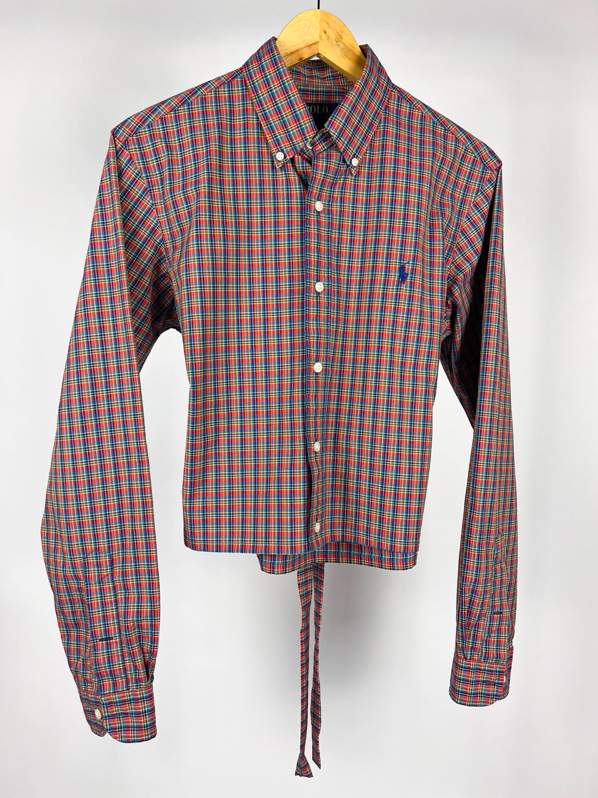 Camicia Polo Ralph Lauren vintage tartan - personalizzata con cintura