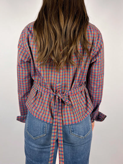 Camicia Polo Ralph Lauren vintage tartan - personalizzata con cintura