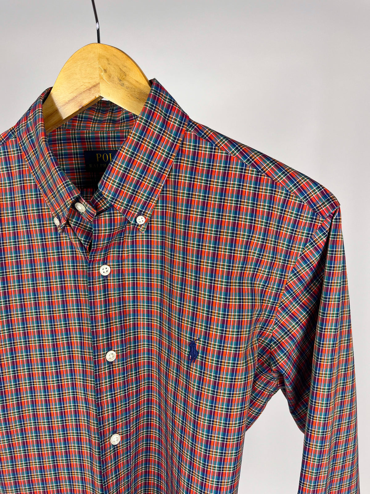 Camicia Polo Ralph Lauren vintage tartan - personalizzata con cintura