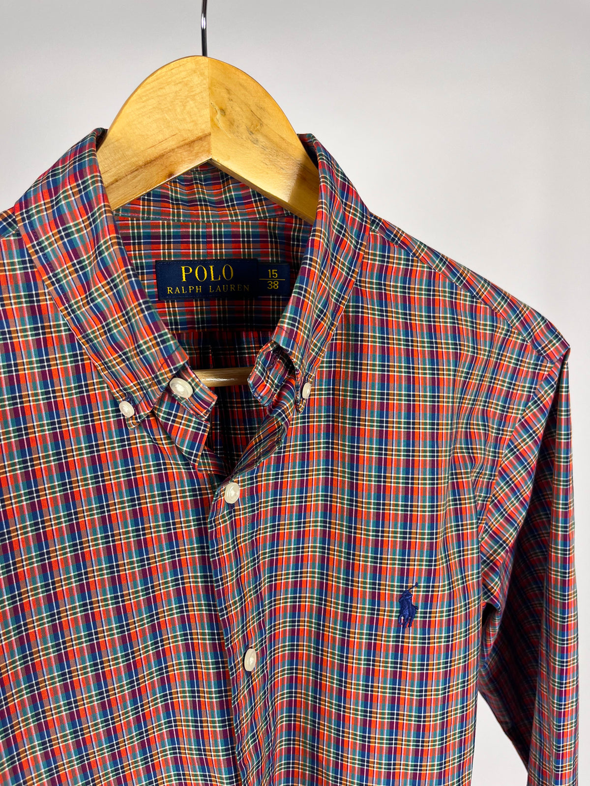 Camicia Polo Ralph Lauren vintage tartan - personalizzata con cintura