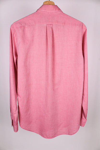 Camicia Ralph Lauren Chambray Oxford Rosa – Camicia Vintage Uomo