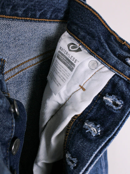 Gonna Levi's in Denim con Orlo Sfrangiato