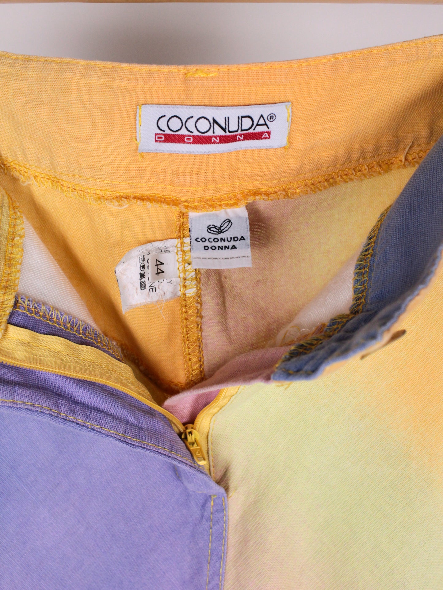 Completo Vintage Coconuda Donna – Top + Gonna in Lino e Cotone