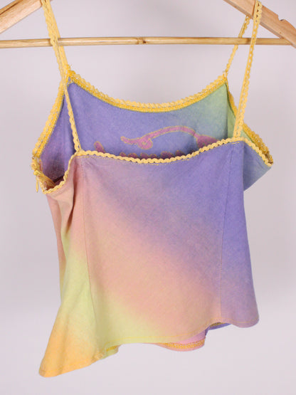 Completo Vintage Coconuda Donna – Top + Gonna in Lino e Cotone