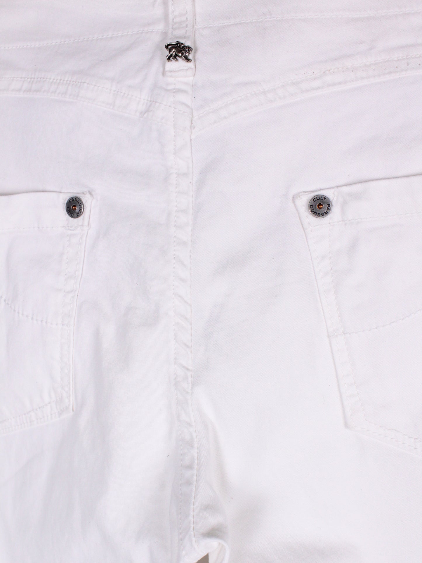 Parasuco Cult – Pantaloni Vintage Bianchi Vita Bassa Bootcut