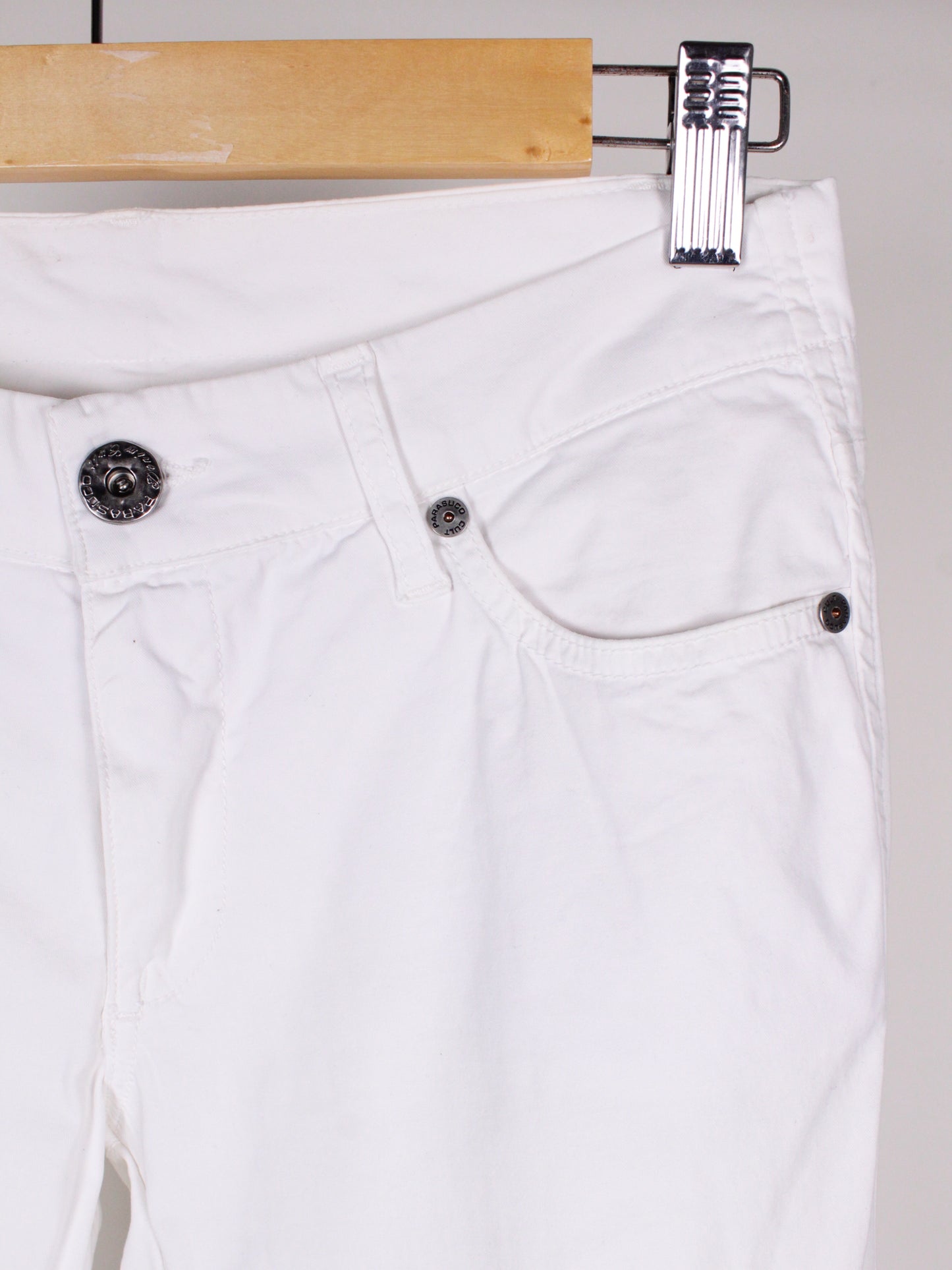 Parasuco Cult – Pantaloni Vintage Bianchi Vita Bassa Bootcut