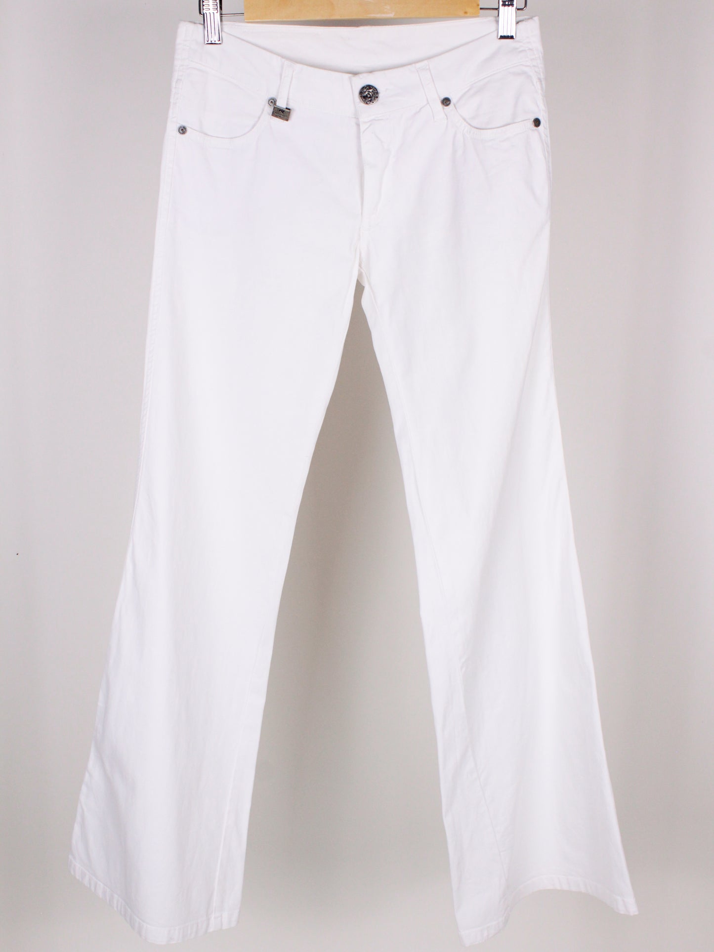 Parasuco Cult – Pantaloni Vintage Bianchi Vita Bassa Bootcut