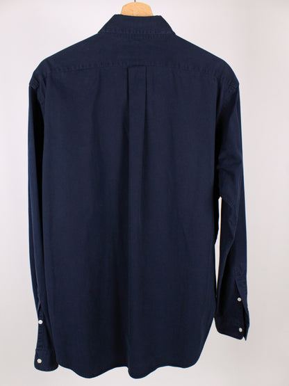 Camicia Ralph Lauren Classic Fit Blu Navy con Logo Ricamato