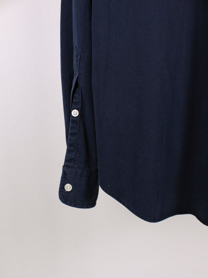Camicia Ralph Lauren Classic Fit Blu Navy con Logo Ricamato