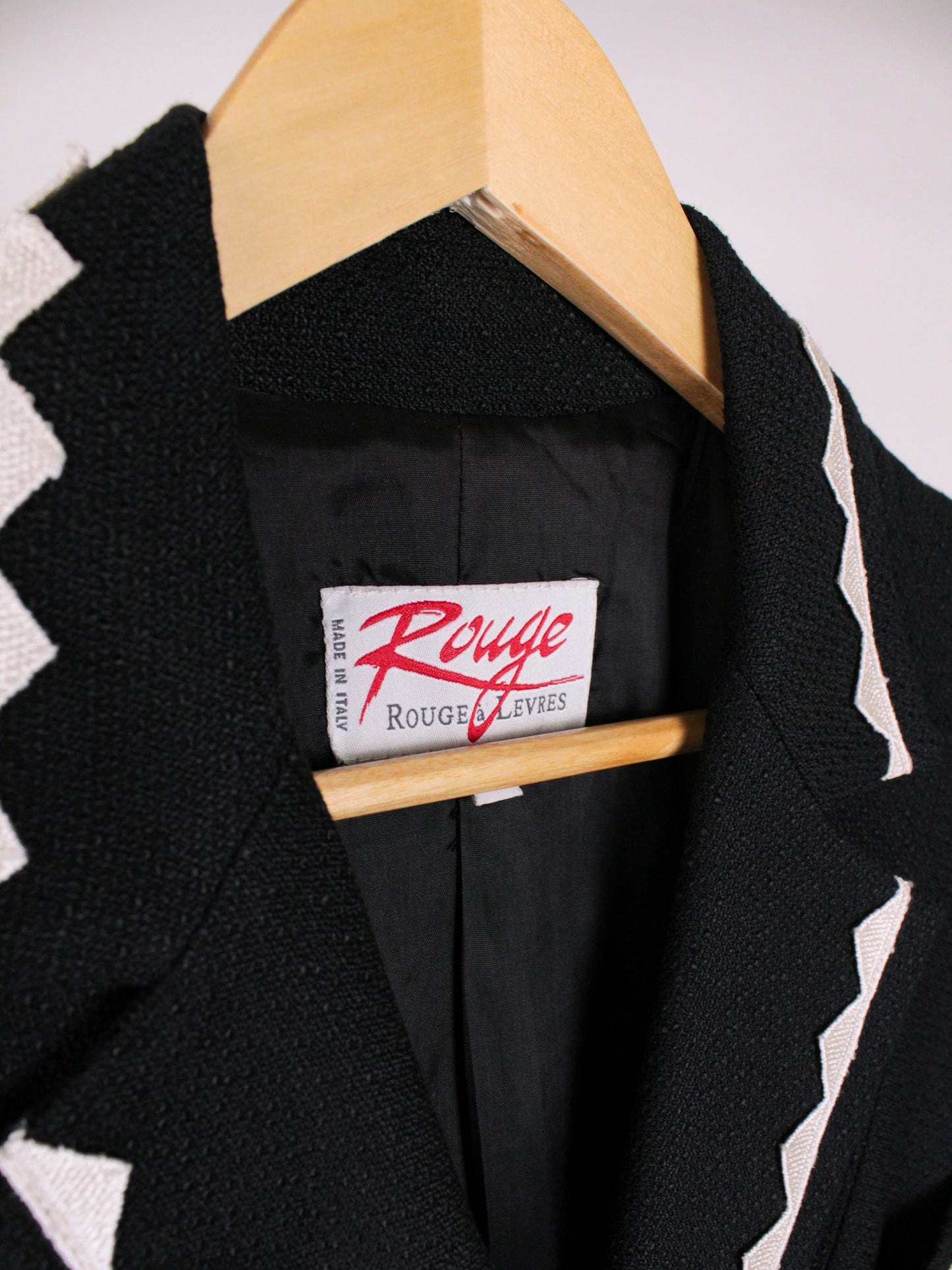 Blazer crop vintage Rouge a Lèvres Made in Italy