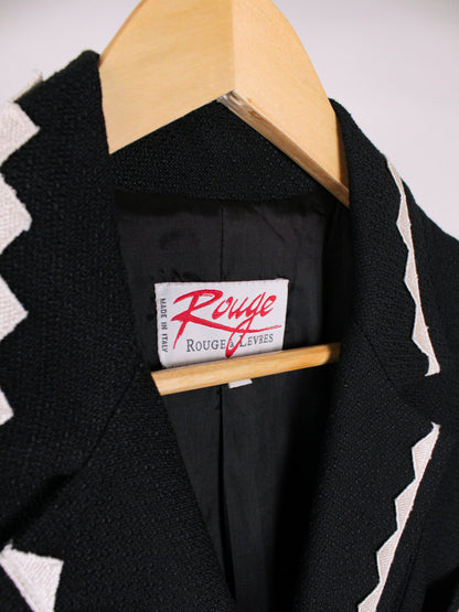 Blazer crop vintage Rouge a Lèvres Made in Italy