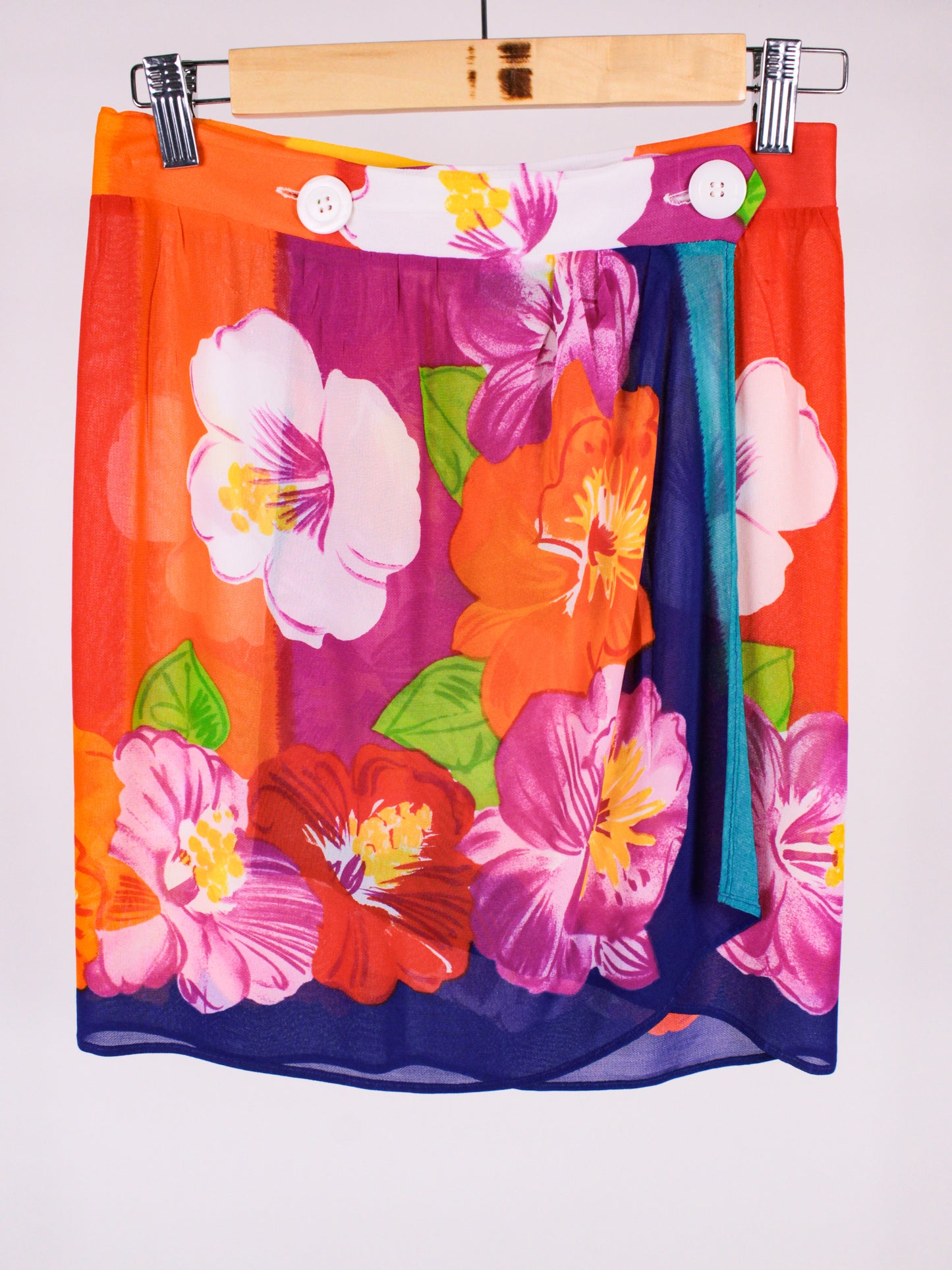 Pareo vintage Marvel by La Perla viscosa floreale – anni '90