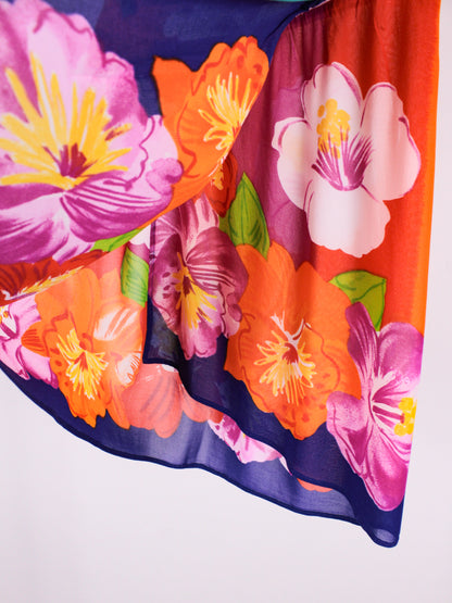 Pareo vintage Marvel by La Perla viscosa floreale – anni '90