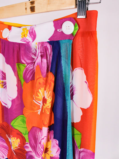 Pareo vintage Marvel by La Perla viscosa floreale – anni '90