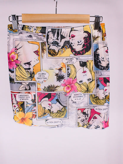 Pareo vintage Made in Italy in Lycra fantasia pop art – Y2K