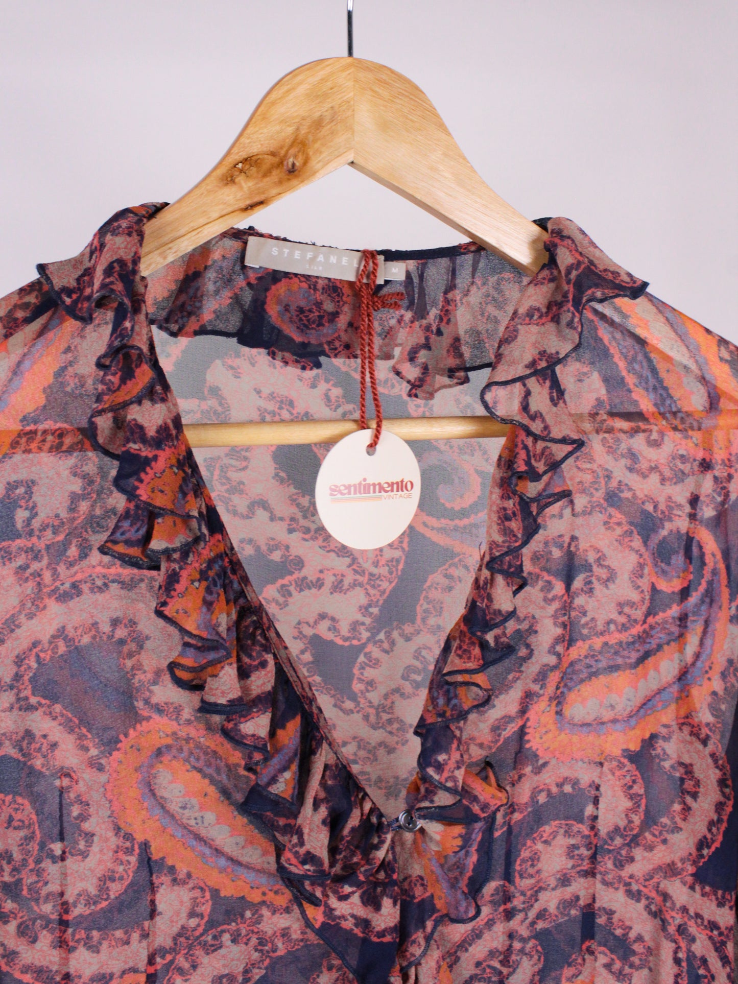 Camicia vintage in seta fantasia paisley – Stefanel